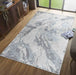 Serdim Rugs emperor 325 picasso silver Grey Living Room Geometric Rug.