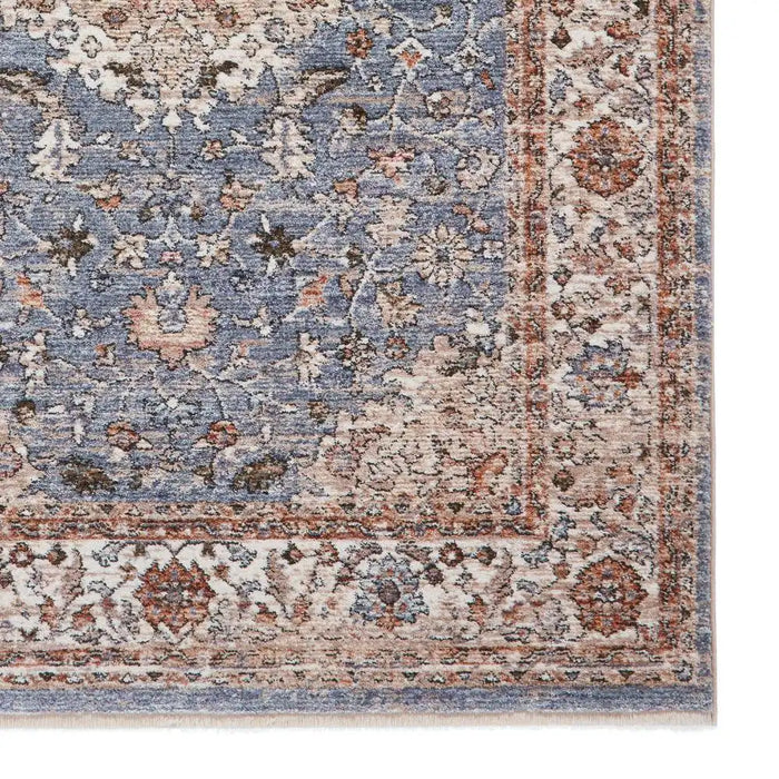 Think Rugs vintage think 35013 blue terracotta Blue, Orange Living Room  Rug.