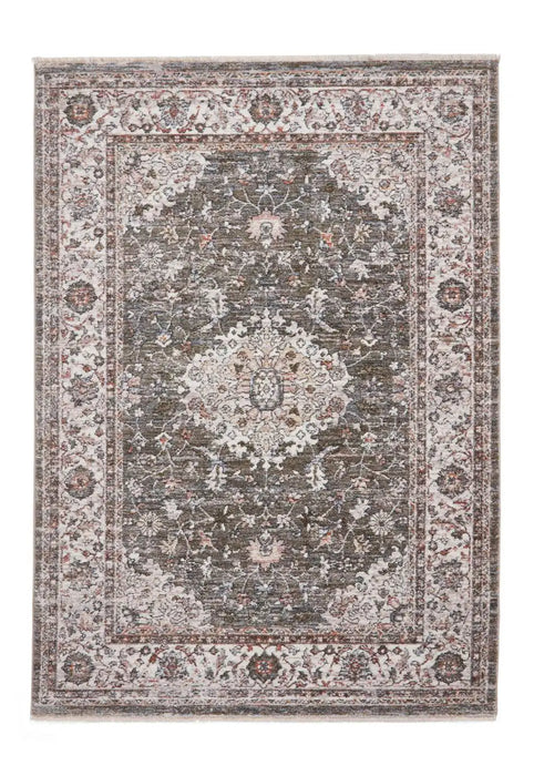 Think Rugs vintage think 35013 green Green Living Room  Rug.