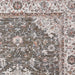 Think Rugs vintage think 35013 green Green Living Room  Rug.