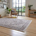 Think Rugs vintage think 35018 grey Grey Living Room  Rug.