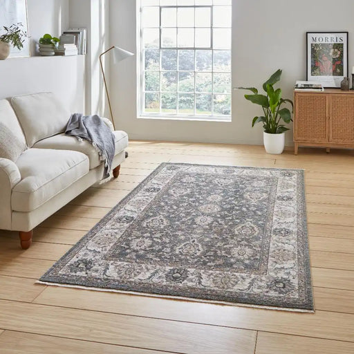 Think Rugs vintage think 35027 green Green Living Room  Rug.