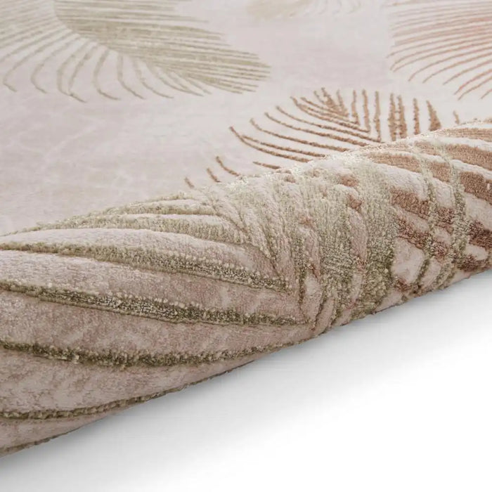 Think Rugs creation 50051 bieige mutli Beige, Multicoloured Living Room Floral Rug.