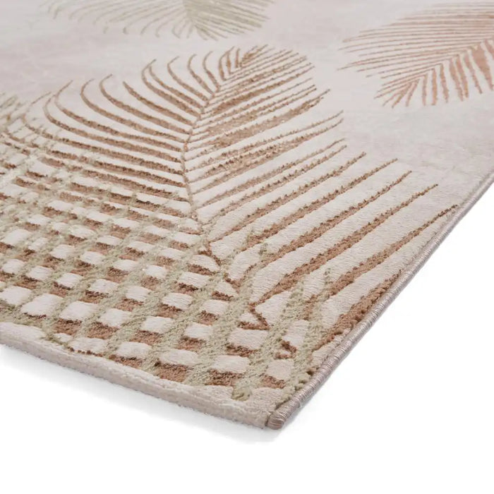Think Rugs creation 50051 bieige mutli Beige, Multicoloured Living Room Floral Rug.