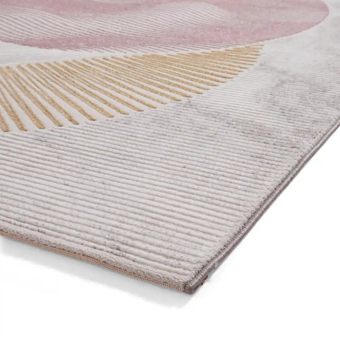 Think Rugs creation 50097 pink blue Blue, Multicoloured, Pink Living Room Floral Rug.