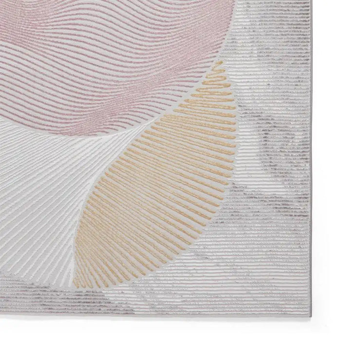 Think Rugs creation 50097 pink blue Blue, Multicoloured, Pink Living Room Floral Rug.