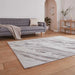 Think Rugs creation 50100 cream beige Grey, Beige, Ivory, Cream Living Room Floral Rug.