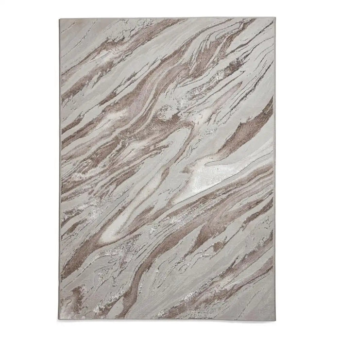 Think Rugs creation 50100 cream beige Grey, Beige, Ivory, Cream Living Room Floral Rug.