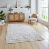 Think Rugs creation 50112 beige multi Beige, Multicoloured Living Room Floral Rug.