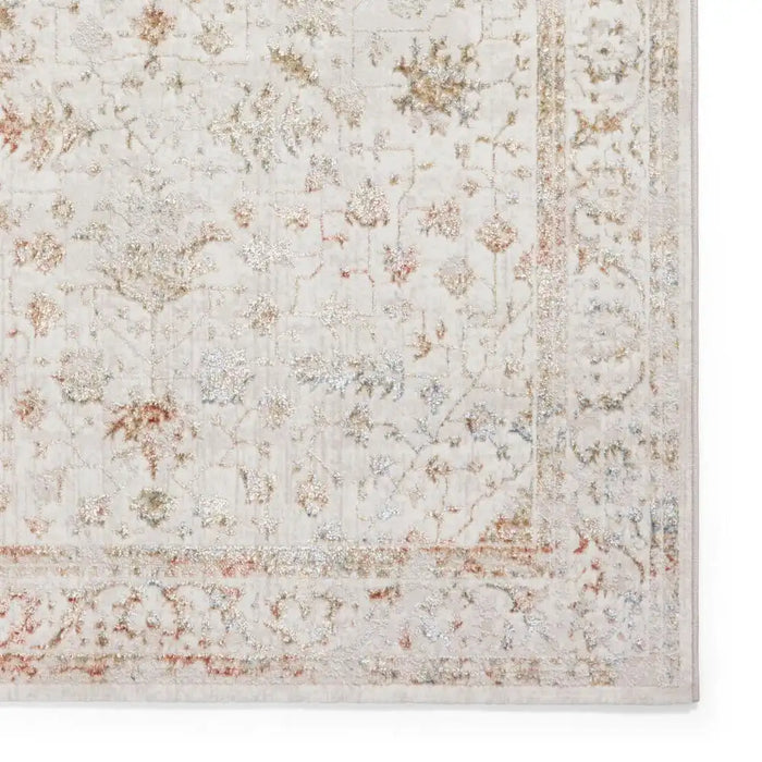 Think Rugs creation 50112 beige multi Beige, Multicoloured Living Room Floral Rug.