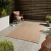 Think Rugs nomad indoor outdoor 5014 brown Brown, Beige Living Room  Rug.