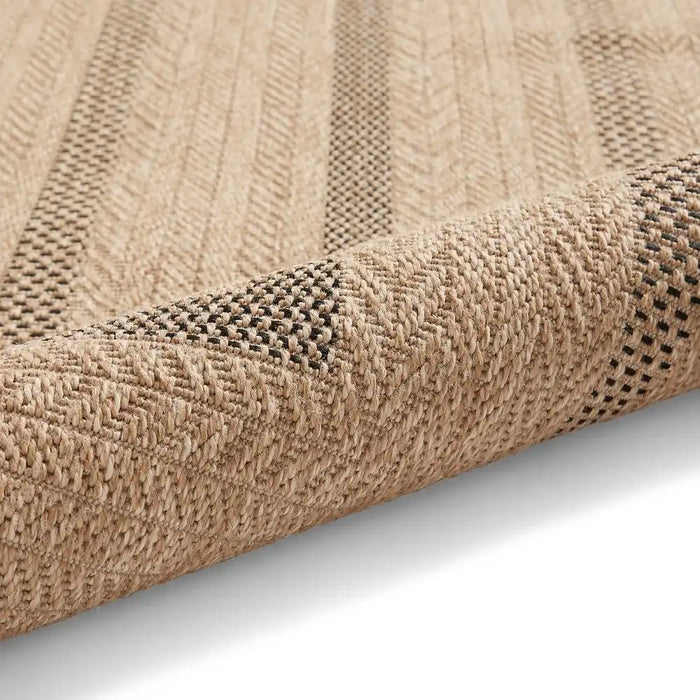 Think Rugs nomad indoor outdoor 5021 black brown Brown, Black Living Room  Rug.