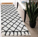 Serdim Rugs marrakesh 510 diamond stone Black, Ivory, Cream Living Room Geometric Rug.