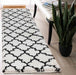 Serdim Rugs marrakesh 520 trellis stone Black, Ivory, Cream Living Room Geometric Rug.