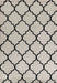 Serdim Rugs marrakesh 520 trellis stone Black, Ivory, Cream Living Room Geometric Rug.
