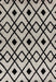 Serdim Rugs marrakesh 530 distorted checkered stone Black, Ivory, Cream Living Room Geometric Rug.
