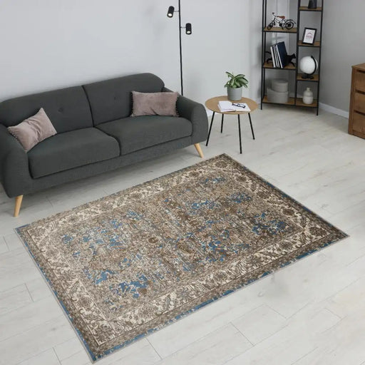 HMC vintage ultimate 553a2 blue Blue Living Room  Rug.