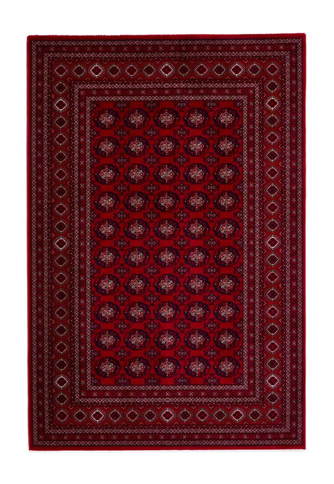 Think Rugs dubai 62098 red Red Living Room  Rug.