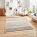 Think Rugs geneva think 62786 grey Grey Living Room Geometric Rug.