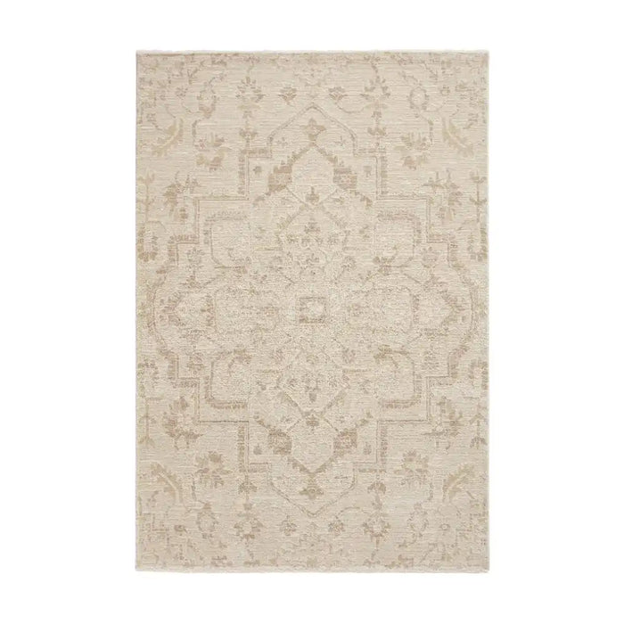 Think Rugs geneva think 64615 cream Cream Living Room Geometric Rug.