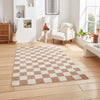 Think Rugs baltimore 66618 beige Beige, Ivory Living Room Geometric Rug.