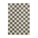 Think Rugs baltimore 66618 green Green, Ivory Living Room Geometric Rug.