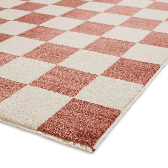Think Rugs baltimore 66618 plum Red Living Room Geometric Rug.