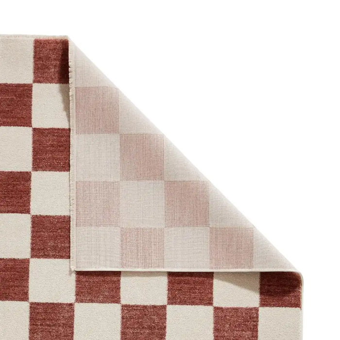 Think Rugs baltimore 66618 plum Red Living Room Geometric Rug.