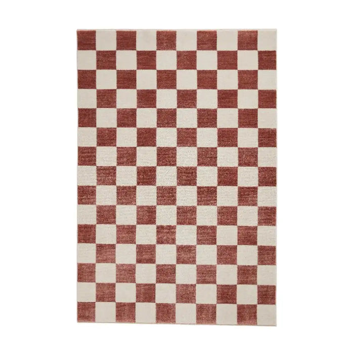 Think Rugs baltimore 66618 plum Red Living Room Geometric Rug.