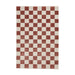 Think Rugs baltimore 66618 plum Red Living Room Geometric Rug.