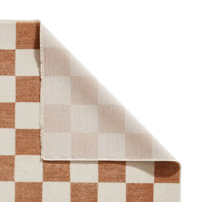 Think Rugs baltimore 66618 walnut Orange Living Room Geometric Rug.
