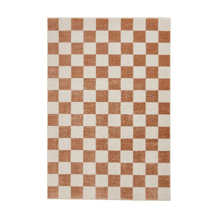 Think Rugs baltimore 66618 walnut Orange Living Room Geometric Rug.