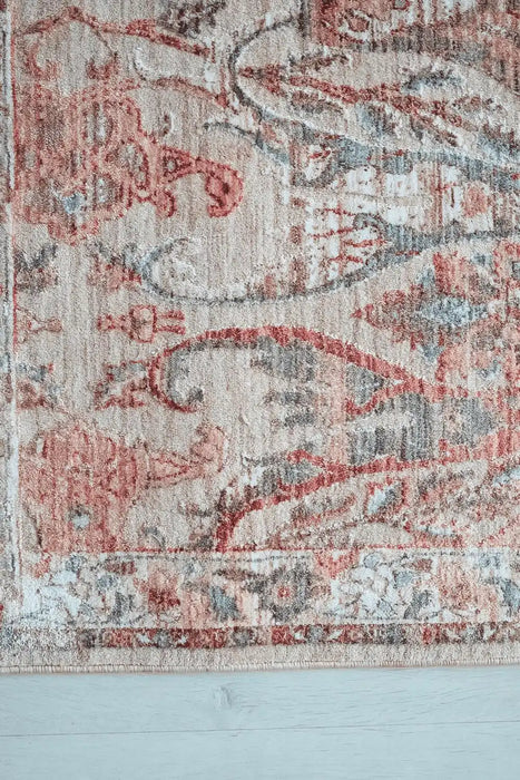 Prestige alia 697gc beige rose Beige, Pink Living Room  Rug.