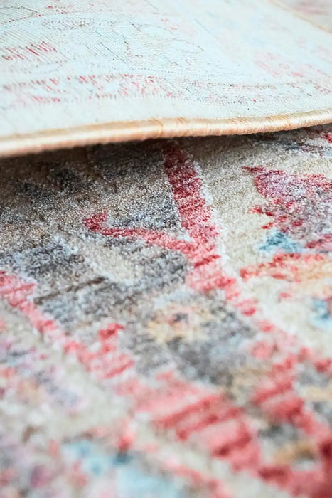 Prestige alia 697gc beige rose Beige, Pink Living Room  Rug.