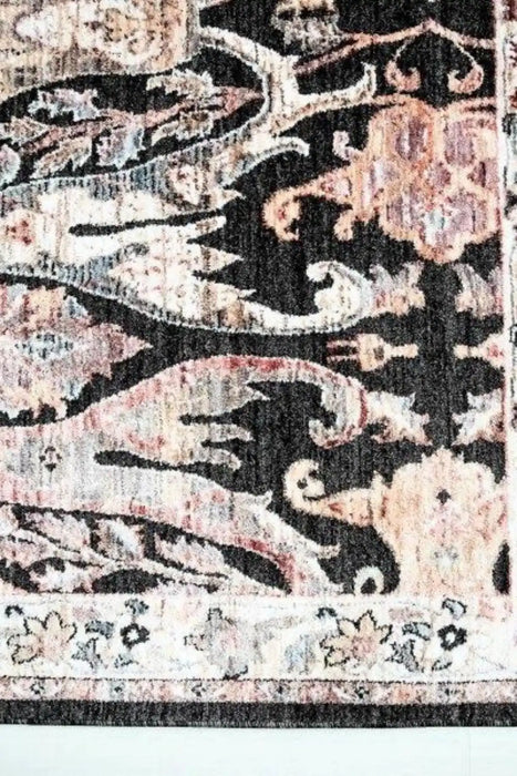 Prestige alia 697gl anthracite cream Black Living Room  Rug.