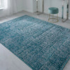 Oriental Weavers manhattan ow 709 b teal Blue, Teal Living Room Geometric Rug.