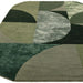 Asiatic matrix asiatic 75 oval forest Green Living Room Wool Rug.