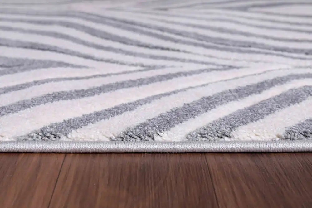 Serdim Rugs valencia 760 silver Grey Living Room Geometric Rug.