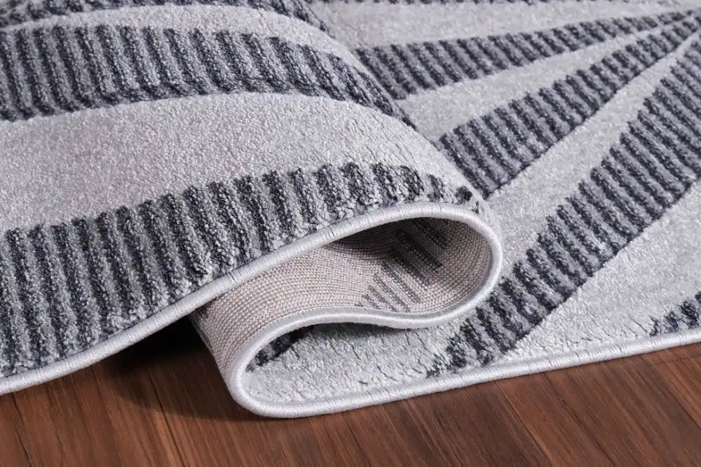 Serdim Rugs valencia 765 dark grey Grey Living Room Geometric Rug.
