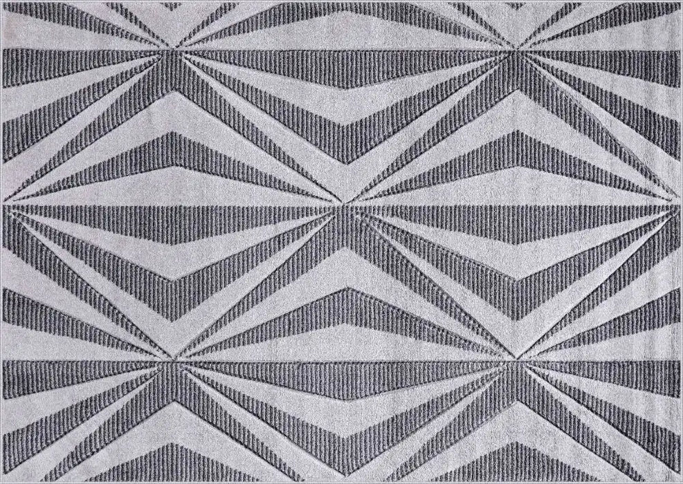 Serdim Rugs valencia 765 dark grey Grey Living Room Geometric Rug.