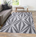 Serdim Rugs valencia 765 dark grey Grey Living Room Geometric Rug.