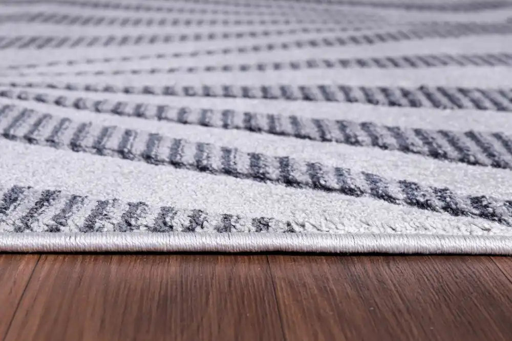 Serdim Rugs valencia 765 dark grey Grey Living Room Geometric Rug.