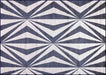 Serdim Rugs valencia 765 navy Blue, Navy Living Room Geometric Rug.