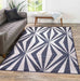 Serdim Rugs valencia 765 navy Blue, Navy Living Room Geometric Rug.
