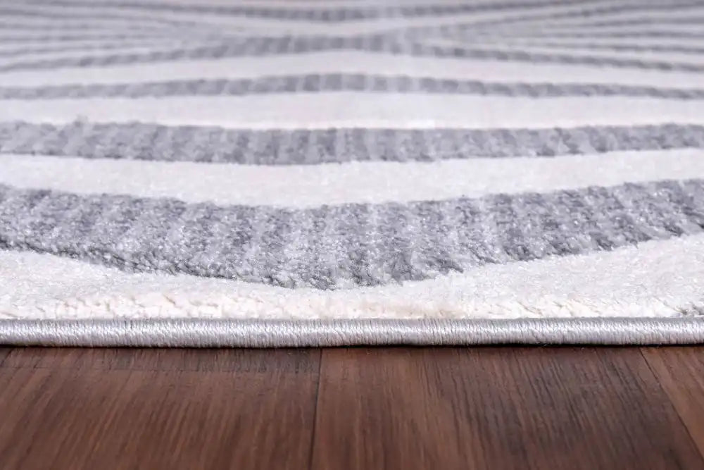 Serdim Rugs valencia 765 silver Grey Living Room Geometric Rug.