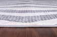 Serdim Rugs valencia 765 silver Grey Living Room Geometric Rug.