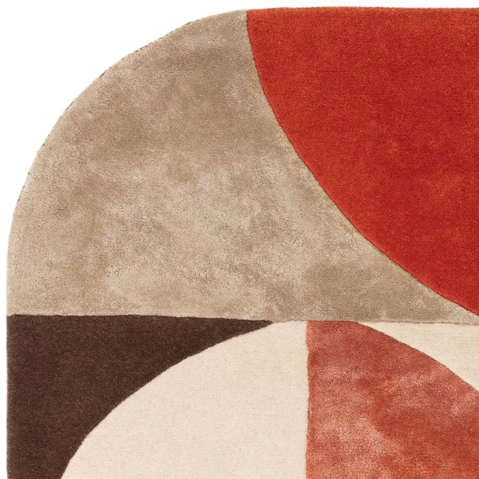 Asiatic matrix asiatic 77 oval spice Orange Living Room Wool Rug.