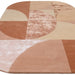 Asiatic matrix asiatic 78 oval earth Pink Living Room Wool Rug.