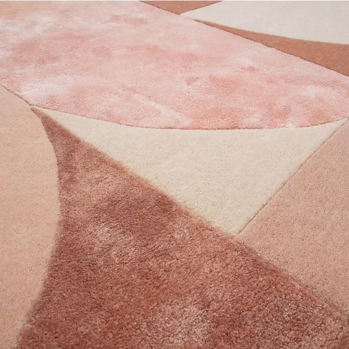 Asiatic matrix asiatic 78 oval earth Pink Living Room Wool Rug.