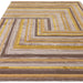 Asiatic matrix asiatic 79 network gold Yellow Living Room Wool Rug.